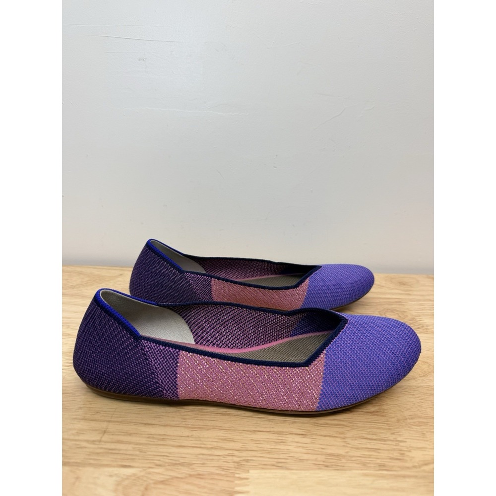 Rothy's The Ballet Flat Metallic Lilac Limited Edition Women's Sz 9.5 #70